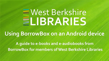 Using BorrowBox on Android