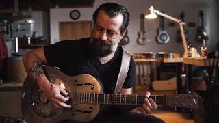 Video thumbnail of "Sean Rowe at Mule Resonators HQ - I Will Follow Your Trail"
