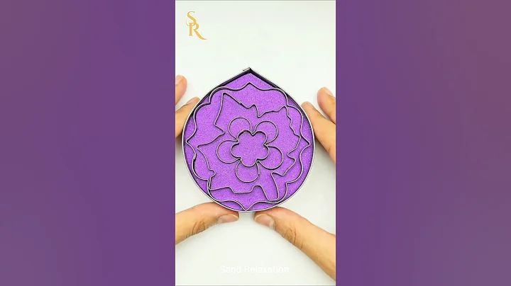 🍁🏵 Kinetic Sand Cutting ASMR SHAPES Satisfying Video #shorts