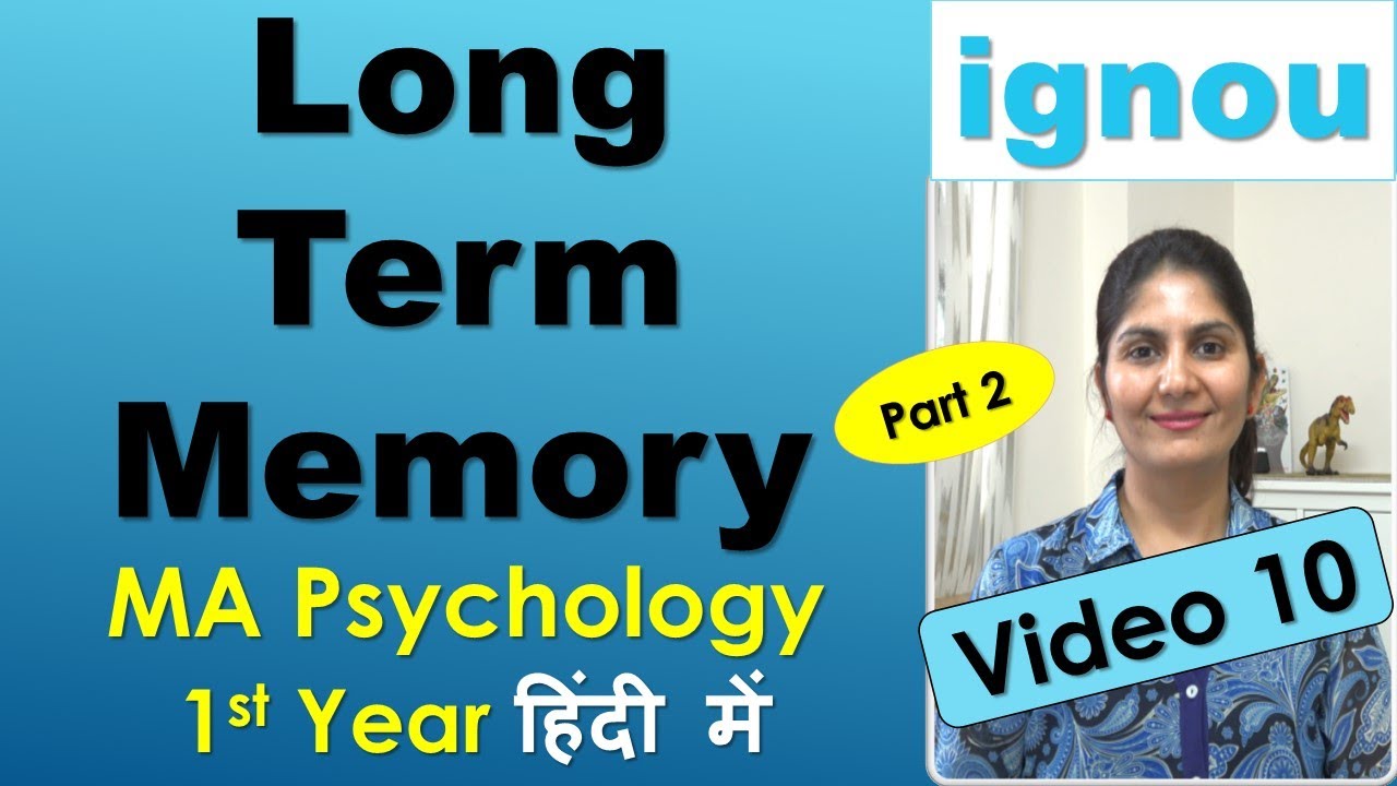 Stage Model of Memory Long Term Memory LTM MA Cognitive Psychology ...
