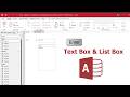 Programming in Microsoft access| How to populate List Box based on Text Box in MS access forms