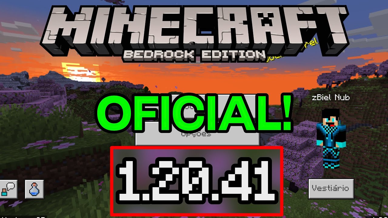 SAIU! NOVA VERSÃO 1.20 OFICIAL DO MINECRAFT PE!! 