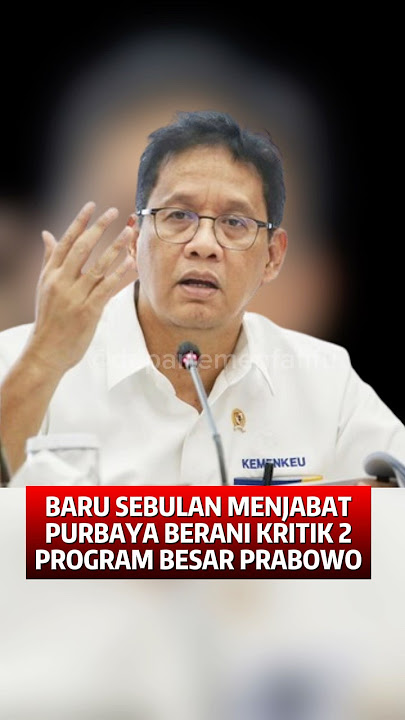 Keberanian Purbaya