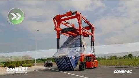 Combilift - COMBI-SC -Straddle Carrier container tipping - flexible container solution