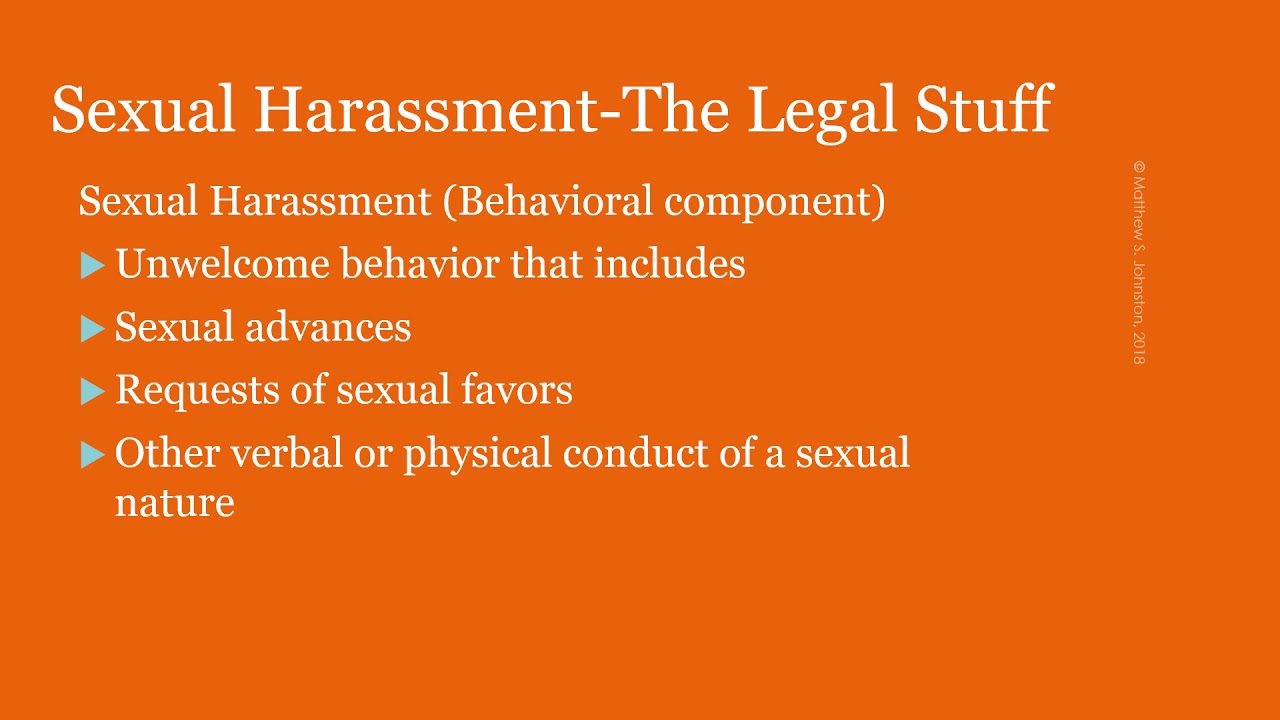 Sexual harassment definition