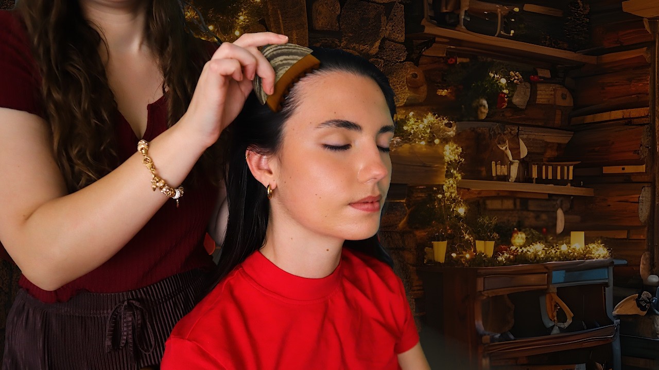 asmr scalp attention with different techniques ❤️ soft spoken asmr