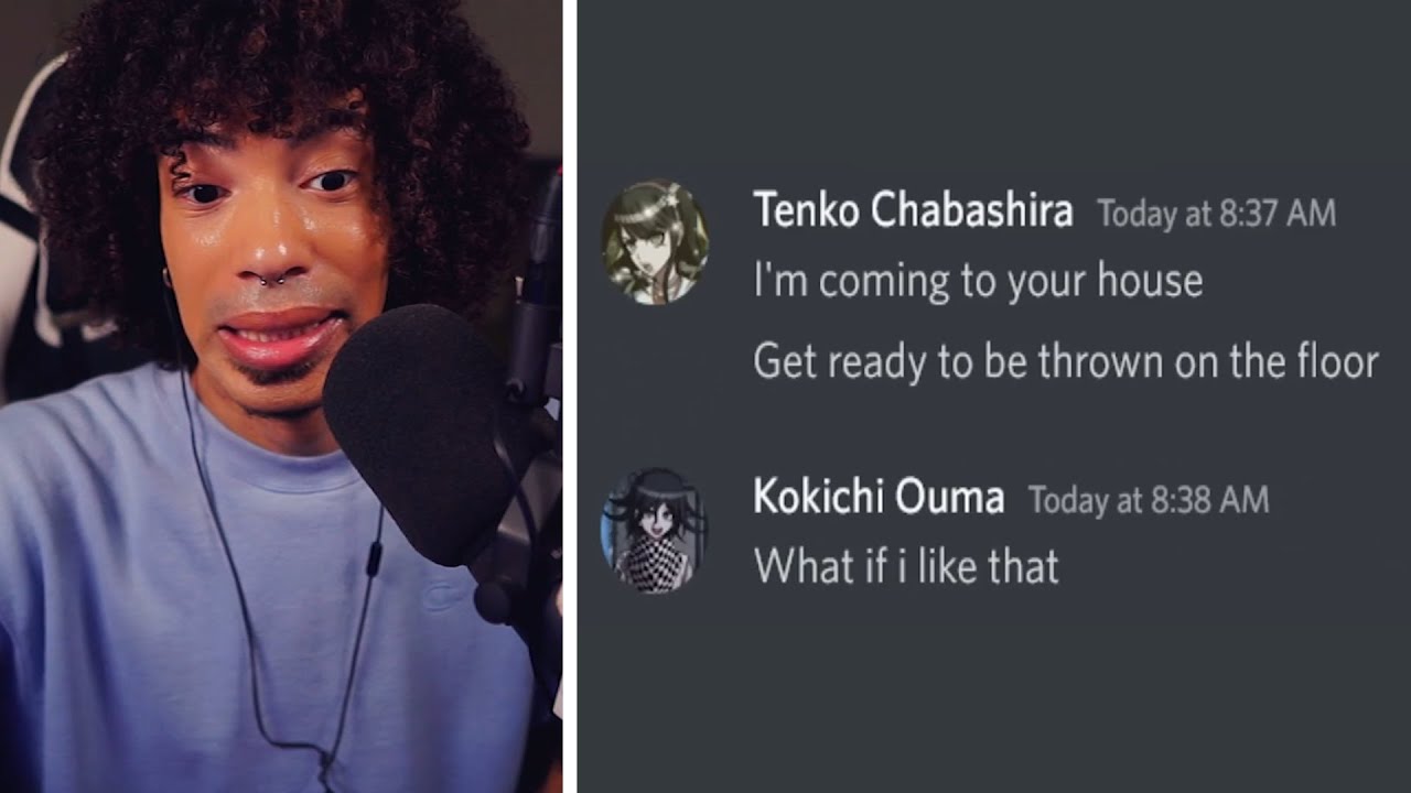 REACTING TO DANGANRONPA CHARACTERS USE DISCORD!