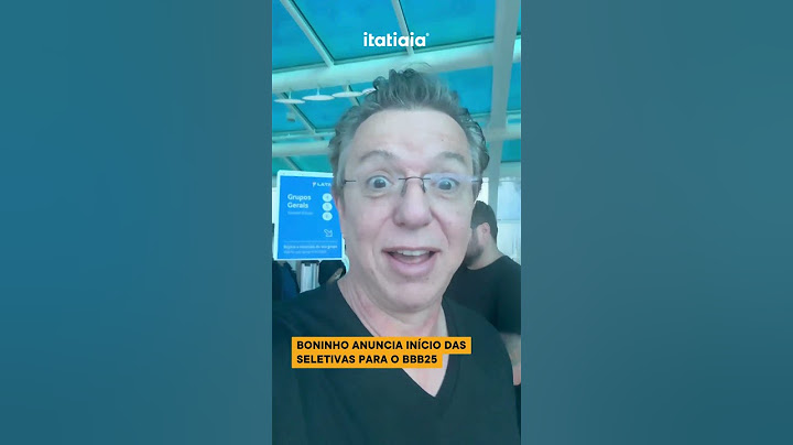 DIRETOR DO BBB, BONINHO ANUNCIA INÍCIO DAS SELETIVAS PARA A EDIÇÃO DE 2025