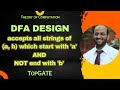 DFA Design: Accept Strings Starting with 'a' and Not Ending with 'b' | Automata Theory Tutorial