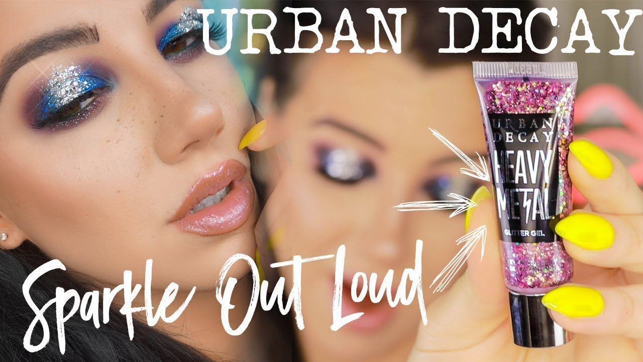 URBAN DECAY SPARKLE OUT LOUD Heavy Metal | Full Collection Review Swatches Tutorial - YouTube