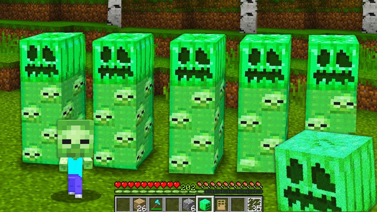 MOBS in MINECRAFT HOW TO SPAWN ZOMBIE ARMY GOLEM vs ENDERMAN CREEPER SKELETON HOW to PLAY SURVIVE