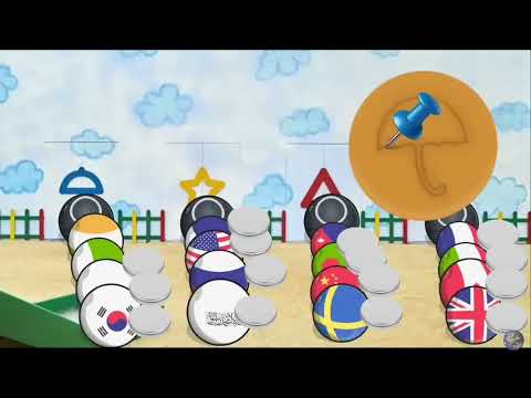 Countryballs in squid game