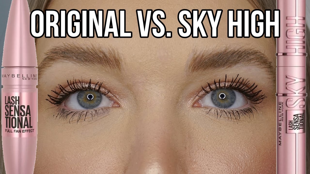 Lash Mascara Original vs. Sky High Maybelline Sensational YouTube - Mascara
