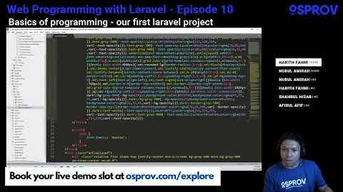 Coding with PHP Laravel EP10 - Our first laravel project