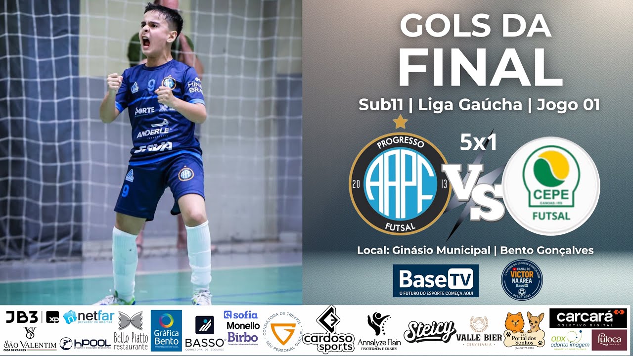 🎥 FINAL DO GAUCHÃO SUB-11 – JOGO 1 | AAPF 5x1 CEPE | MELHORES MOMENTOS