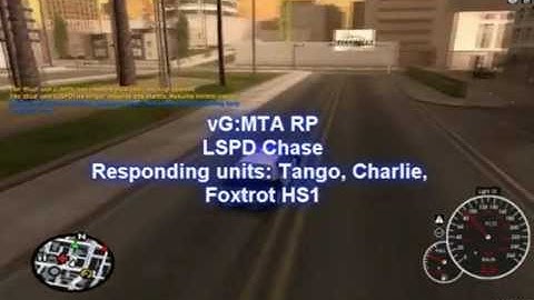 vG:MTA RP || LSPD Chase || 19/01/2012 ||