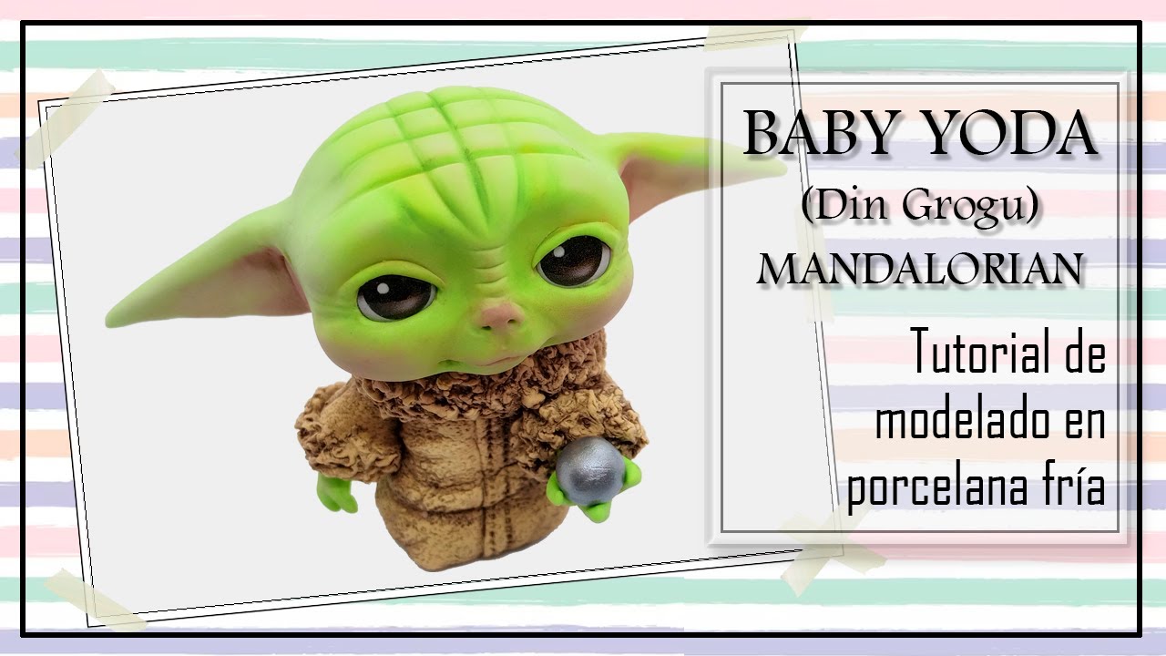 Малыш Йода - Дин Грогу - Моделирование из холодного фарфора - Структура, текстура и цвет