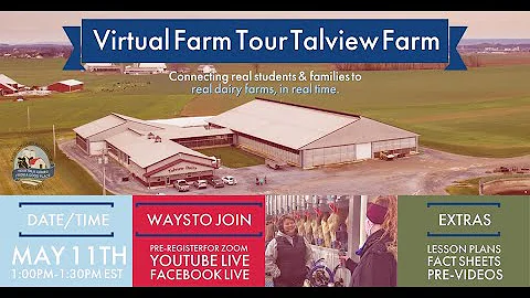 Virtual Farm Tour - PreK-3rd Grade at Talview Farm