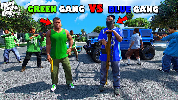 Franklin Builds the GREEN GANG to Take Down the BLUE GANG in GTA 5! 🔥Gang War IShinchan & Chop