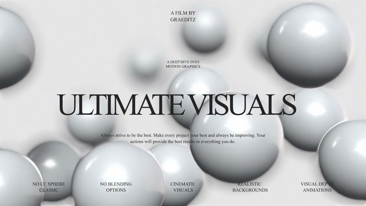 Motion Graphics (Ultimate Visuals 3d space)
