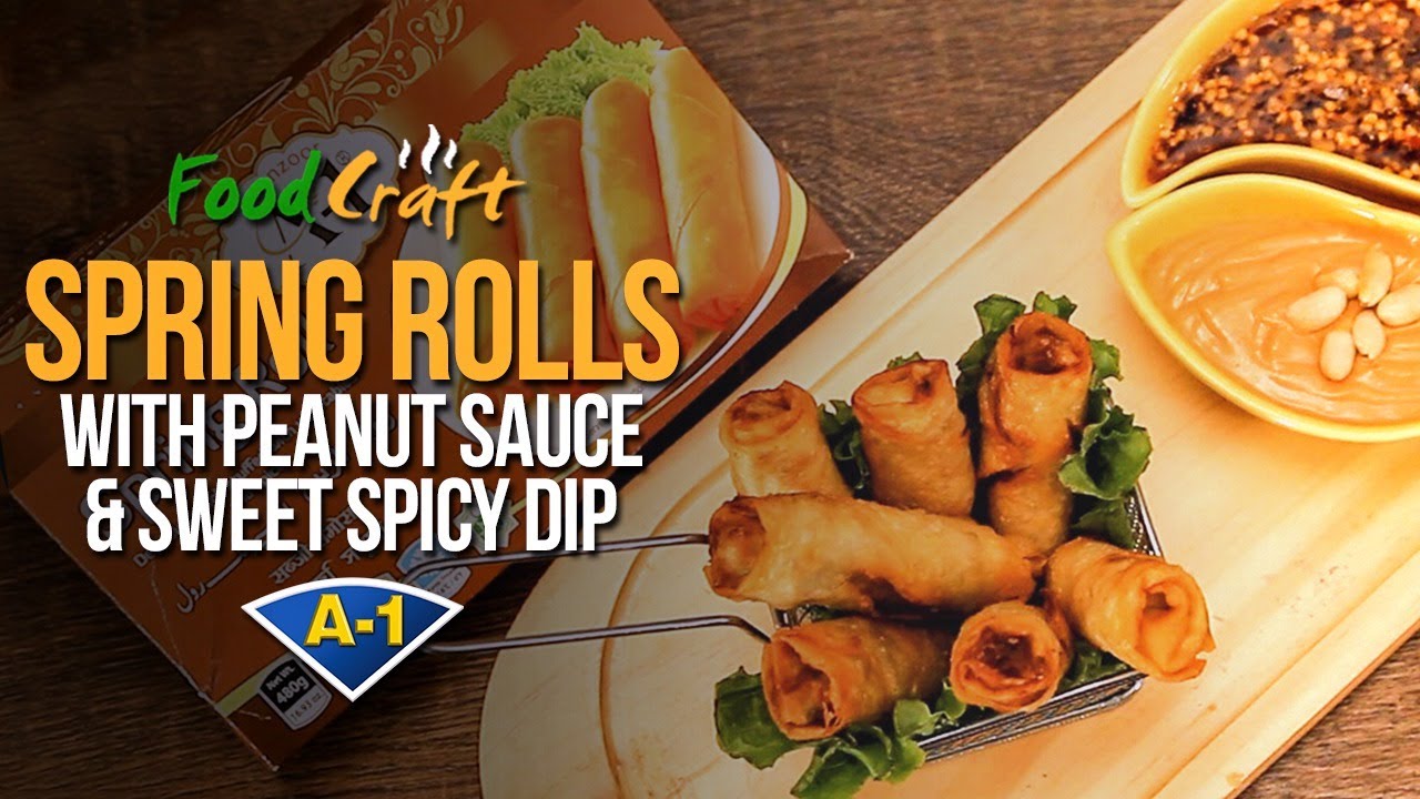 How To Prepare Spring Rolls Using A-1 Spring Rolls | Food Craft - YouTube