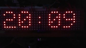 Google Clock on 8x32 addressable led matrix (2)