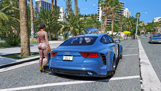 GTA 5 Ultra Realistic Graphics With Real Traffic | Ultra Vegetation GTA V Mods