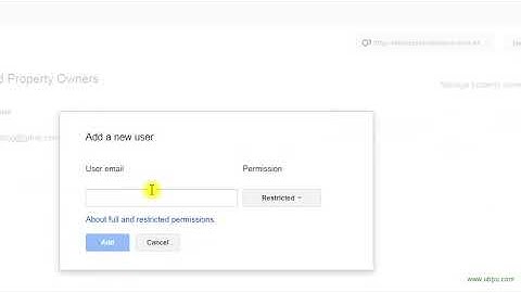 Add or remove users - Google Webmaster Tools