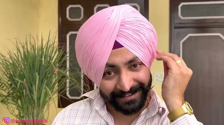 Full Voile Wattan Wali Pagg   How To Tie Punjabi Sikh Style Turban Tutorial   ਪੱਗ Bir Vaar Mann