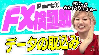 【FX検証部①】勝つ為には避けて通れない過去検証。FT4（データの取込）