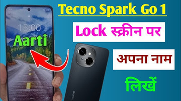 Tecno spark go 1 me lock screen per apna naam kaise dale / tecno spark go 1 add text on lock screen