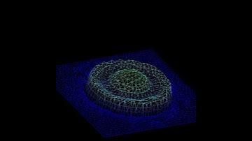 Circular dam-breaking