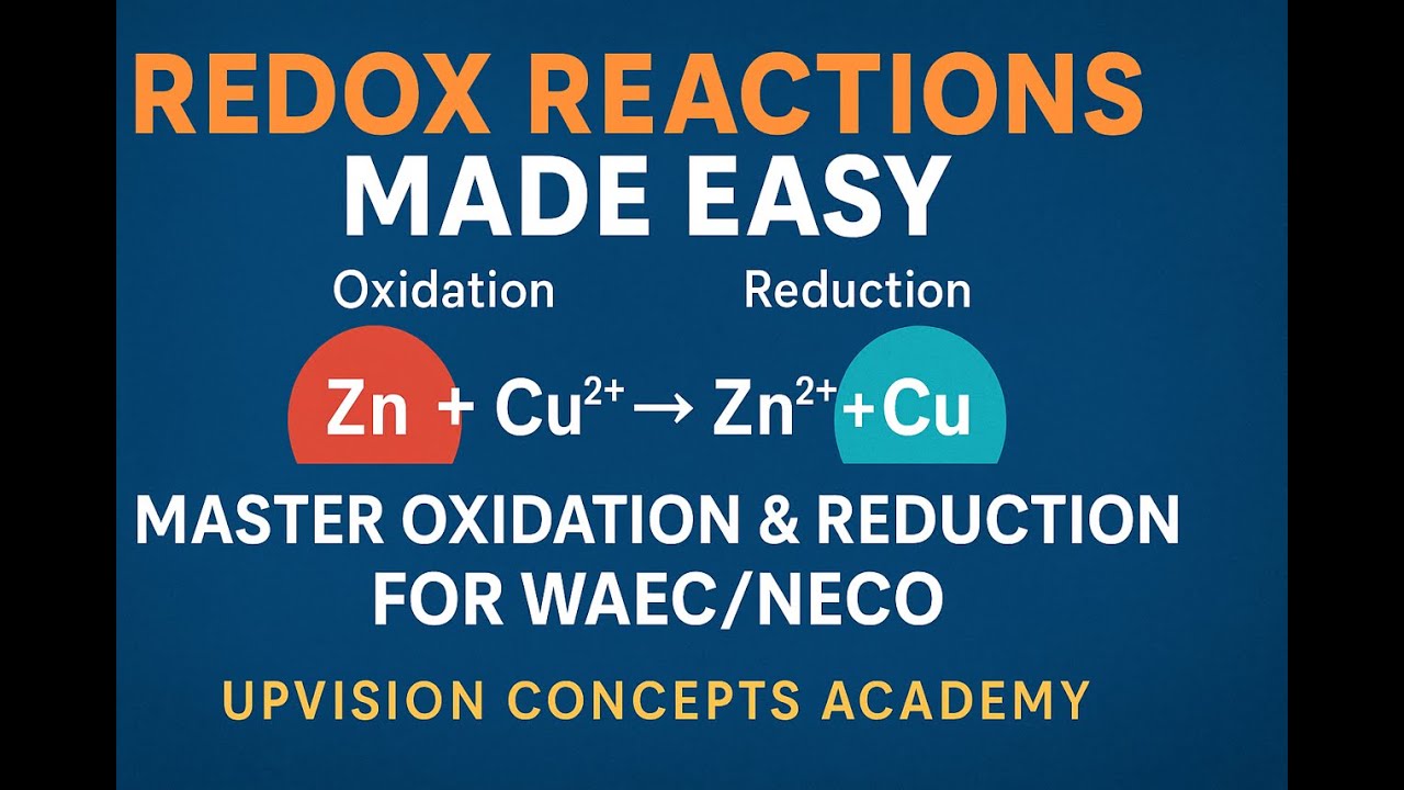 Redox Reactions Made Easy: Master Oxidation & Reduction for WAEC/NECO ...