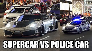 REAL LIFE GTA SUPERCAR VS POLICE CAR CHASE IN KUALA LUMPUR!!! | SUPERCARS in MALAYSIA