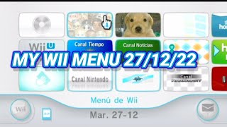 MY WII MENU 27/12/22