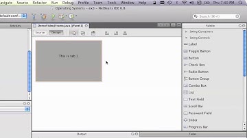 Netbeans Tab View Widget (Part 2 of 2)