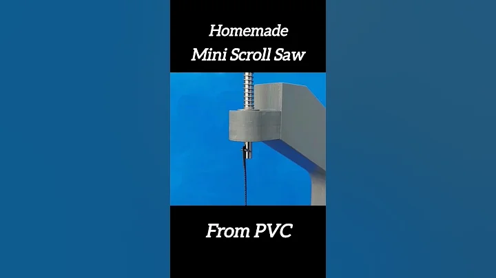 homemade mini scroll saw from PVC | #machine #scrollsaw #experiment #powertools #diytools #diylathe