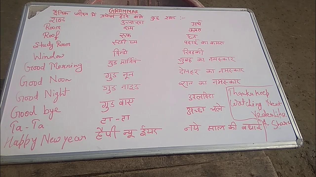 DAINIK JIVAN ME UPYOG HONE WALI VASTUYE BY NIBHA RAI BESIC GRAMMAR