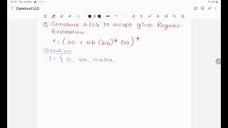 Construct LLG - Regular Grammar - RG - Left Linear Grammar