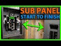How To Install a Sub Panel Start to Finish!