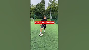How to do an elastico in 3 steps ⚡️ #footballskills #tutorial #soccerskills