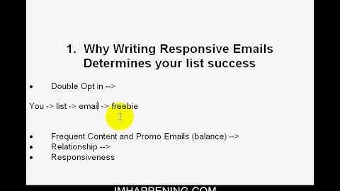 Email-Marketing  Tips  Imhappening.com  How to build a responsive Email List