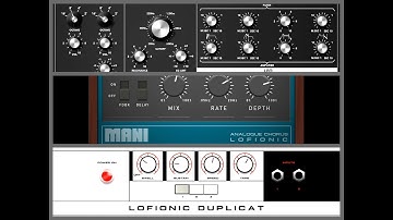 LF1 Mono Synth & LoFionic Duplocat Delay & LoFionic Mani Chorus Demo iPad