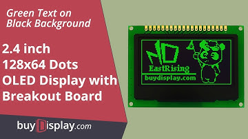 SPI I2C Green 2.4" Arduino,Raspberry Pi OLED Display Module 128x64