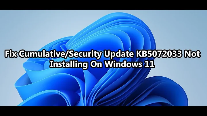 Fix Cumulative/Security Update KB5072033 Not Installing On Windows 11