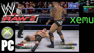 XBOX WWE Raw 2 on PC XEMU emulator HD 2021