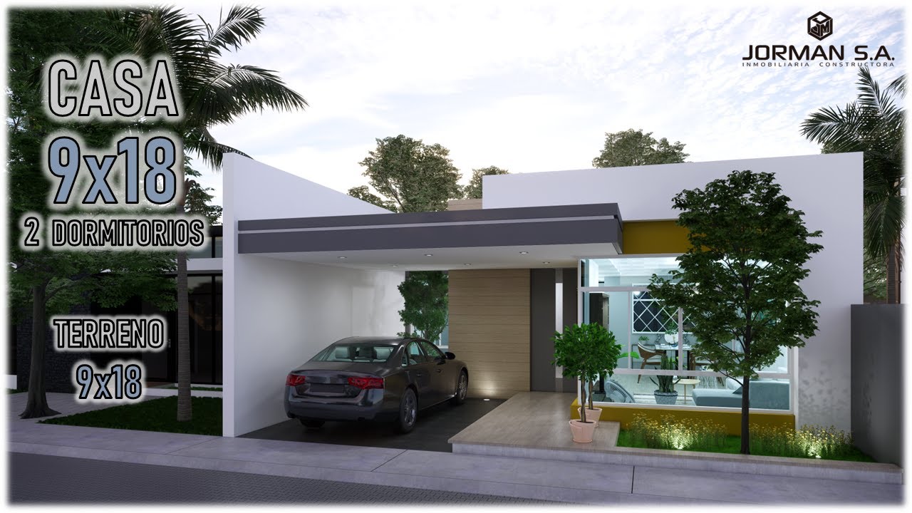 Small House Design 9x18 (casa adosada) Beautiful house - YouTube