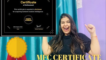 Mfc certificate kese le moj pr//How to get Mfc certificate on moj#moj #mojforcreators