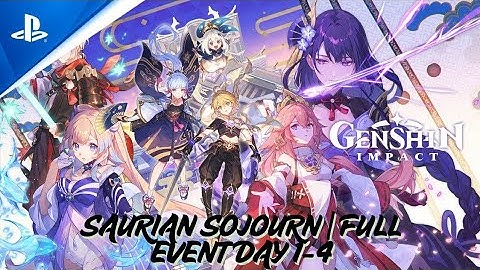 🦖 SAURIAN SOJOURN | Full Event Day 1–4 Walkthrough & Rewards | Genshin Impact 🌌