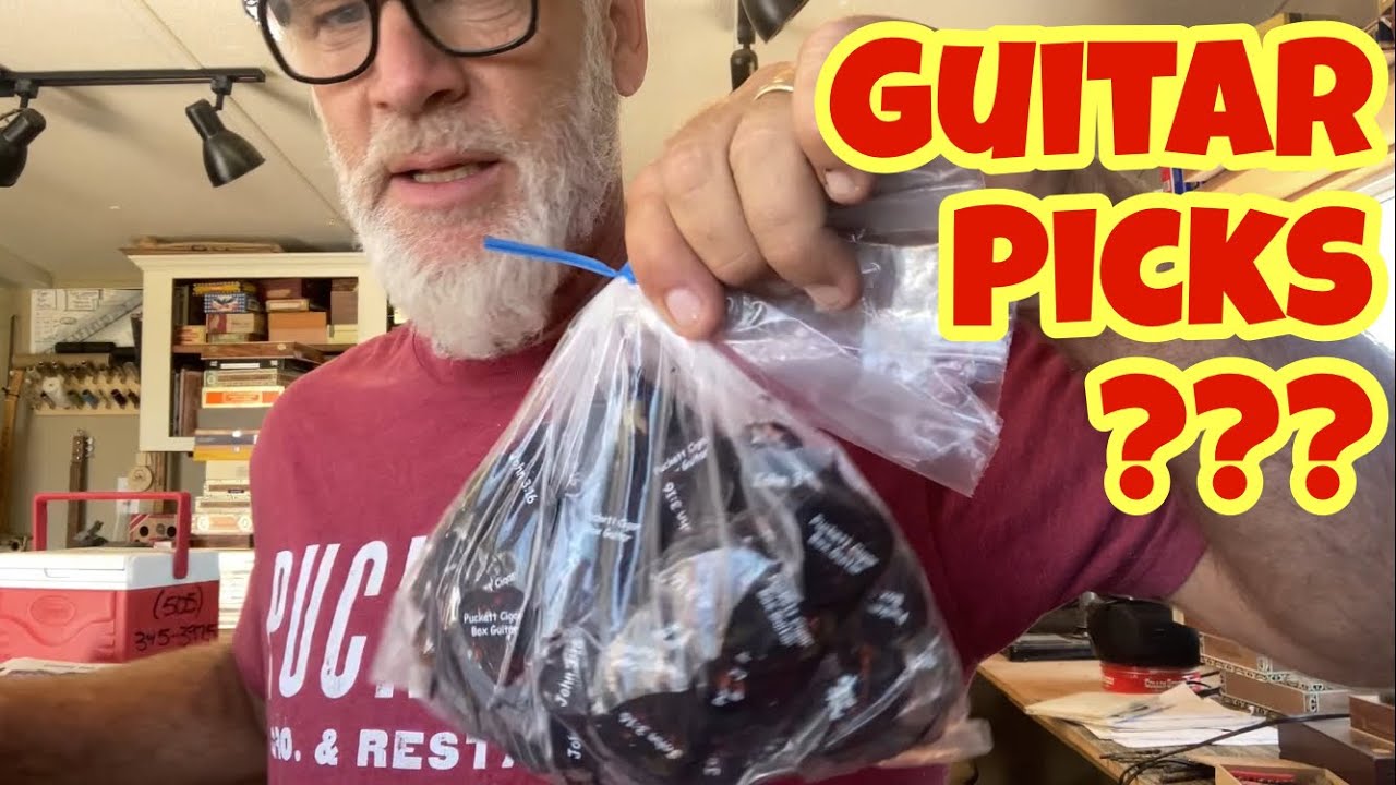Cigar Box Guitar - Testing Different Guitar Pick Materials 😎 - YouTube